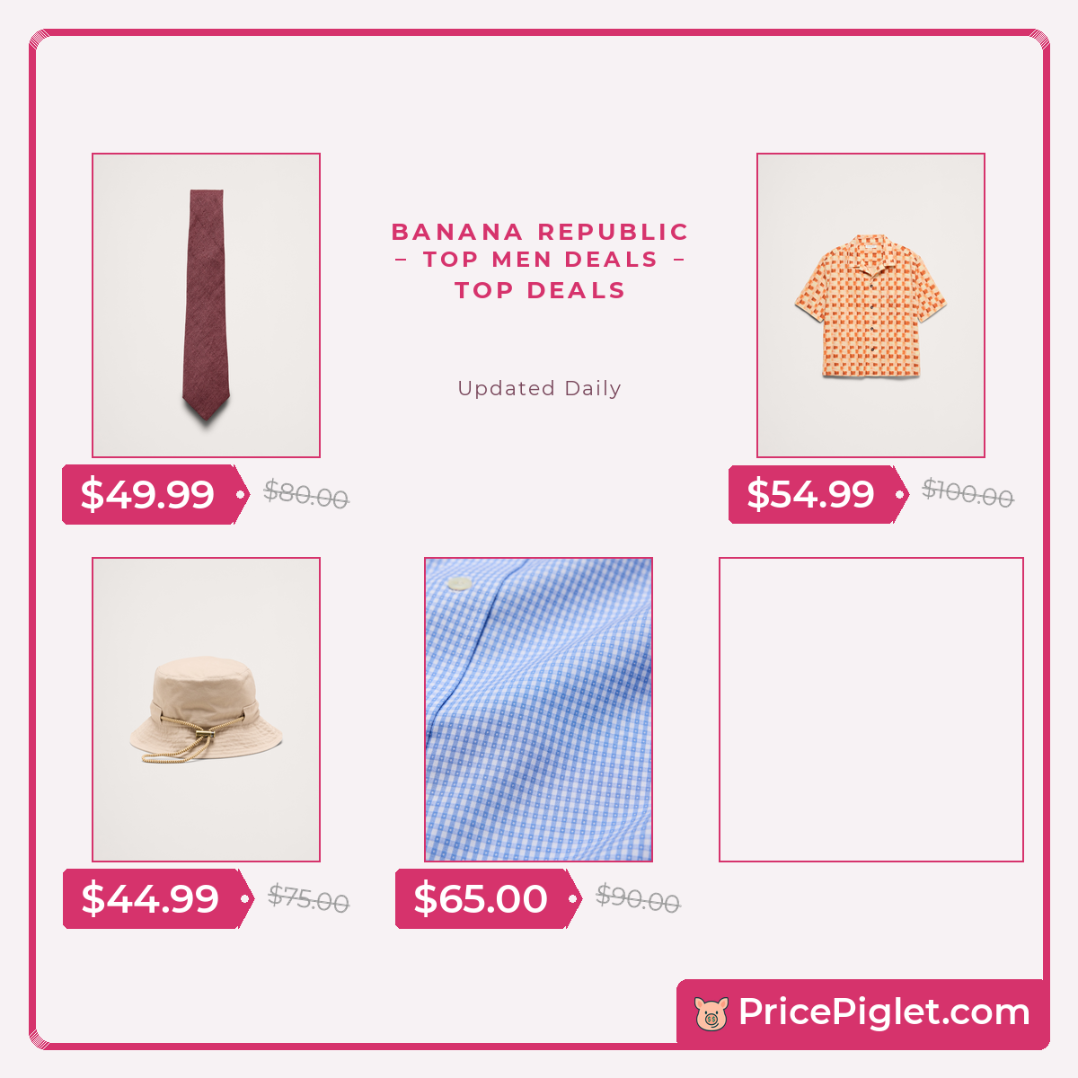 Top Men deals at Banana Republic right now