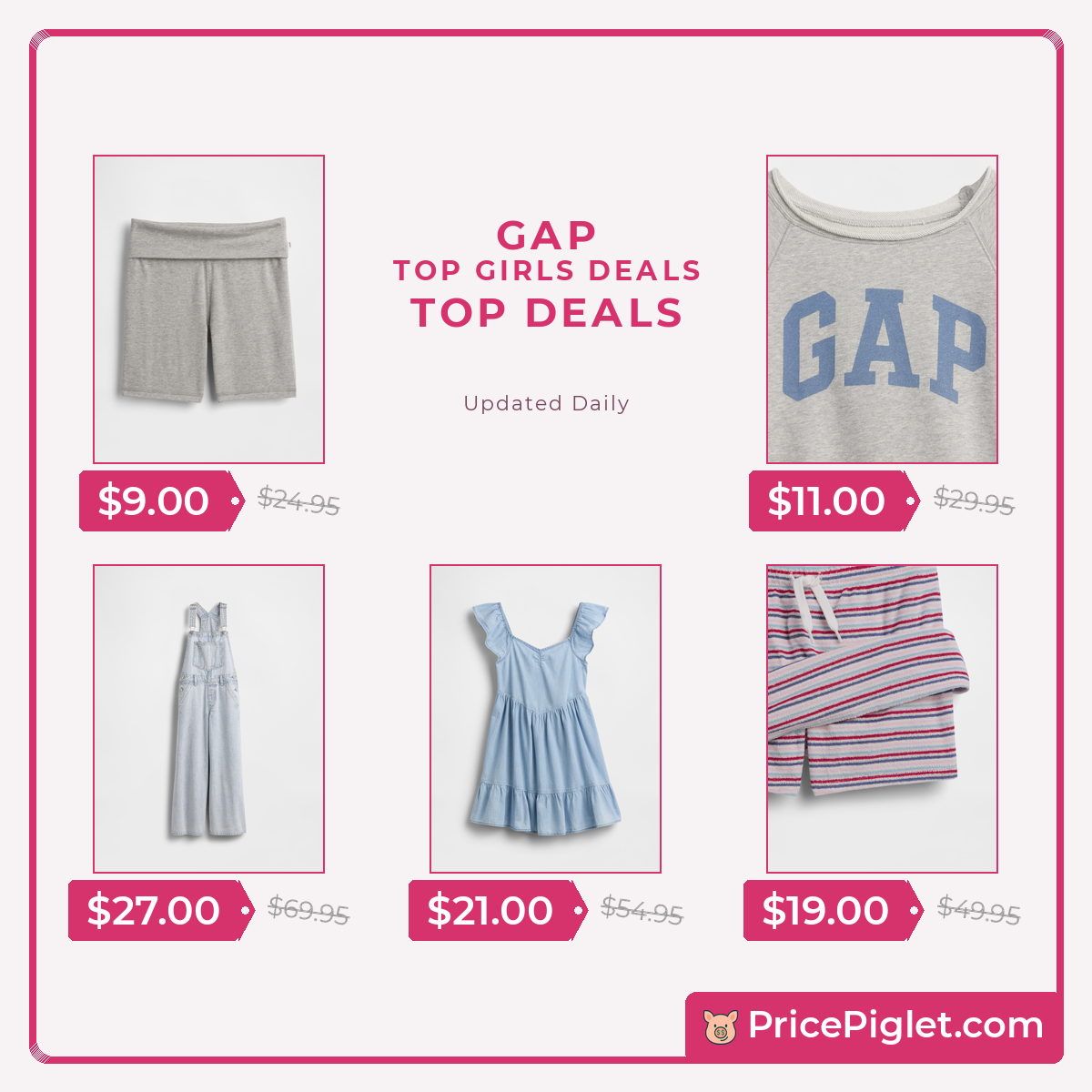 Top Girls deals at Gap right now