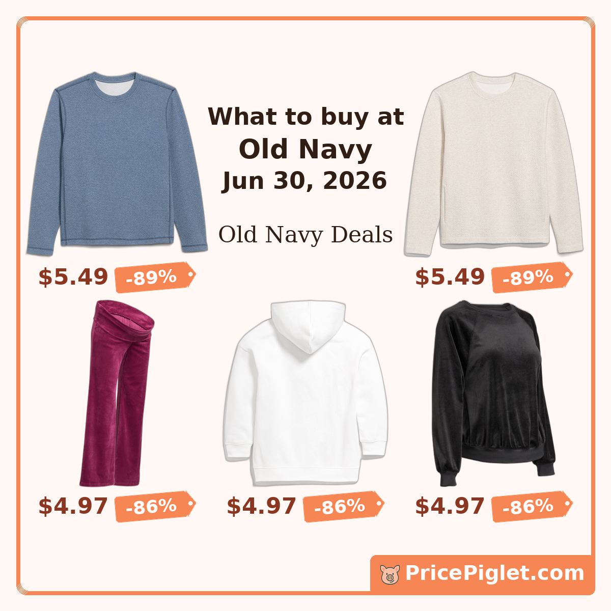 Old Navy Deals for June 30, 2026