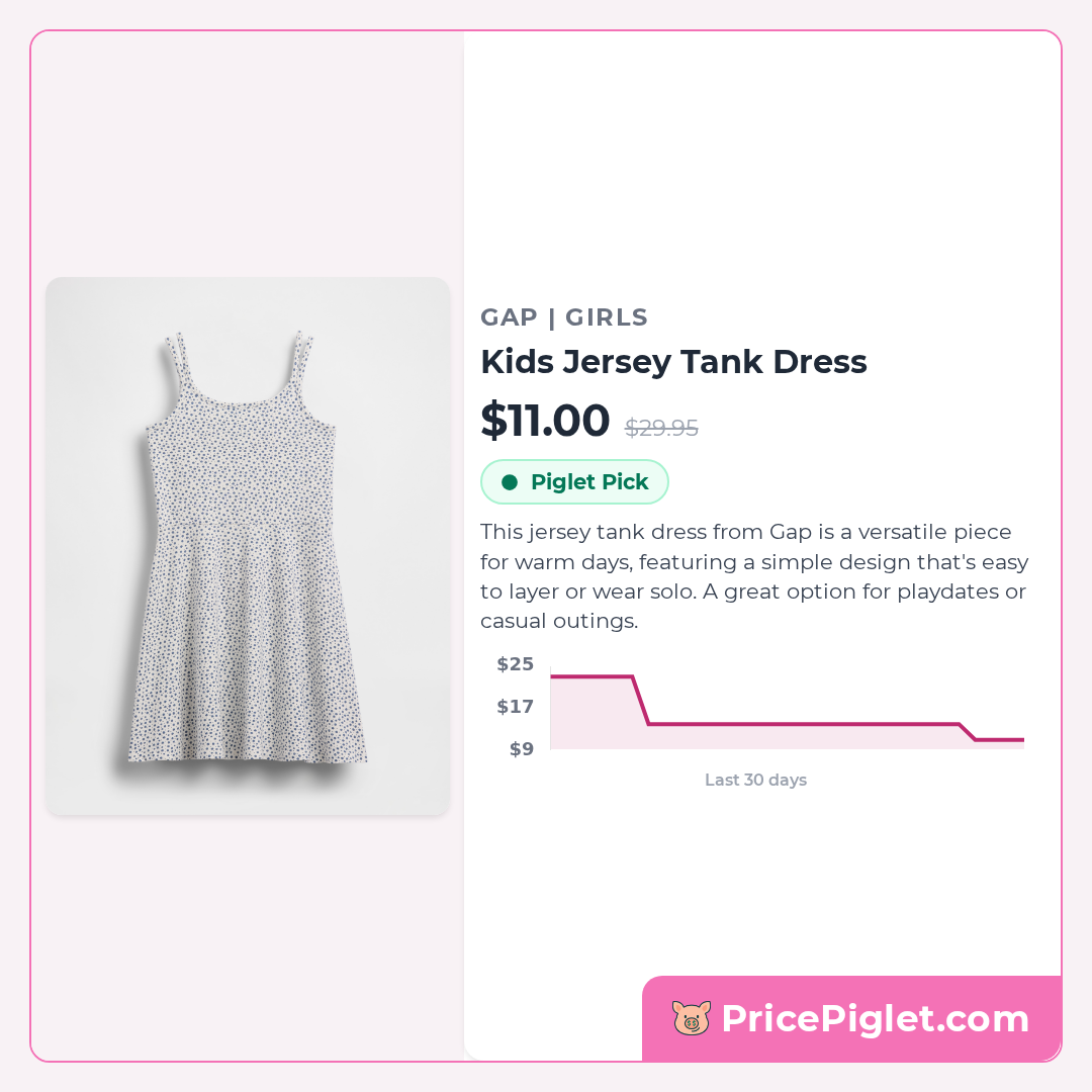 Kids Jersey Tank Dress