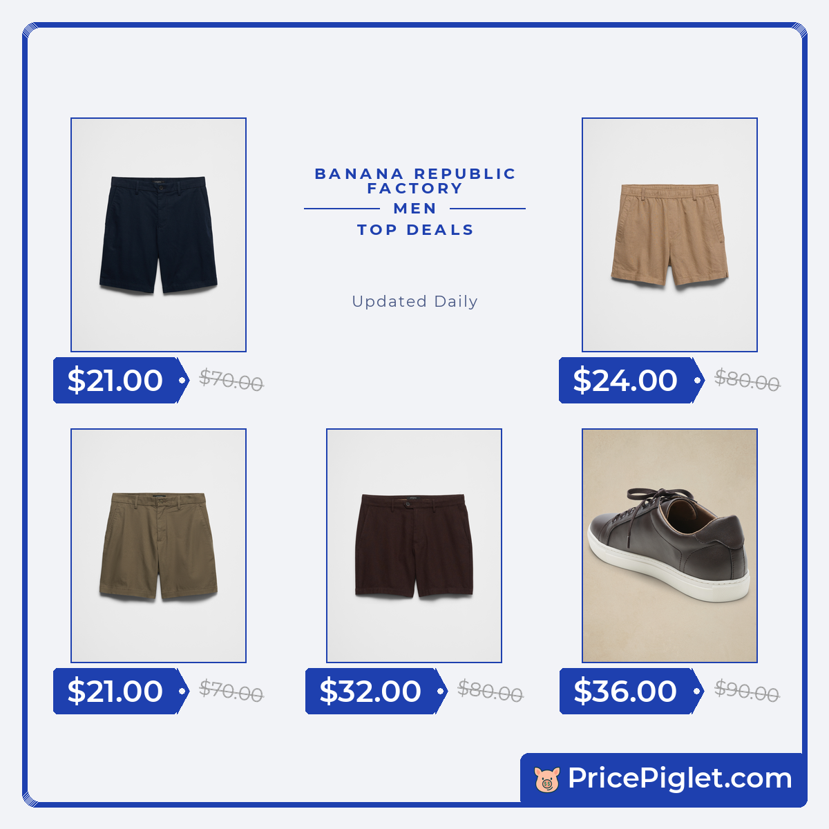 A Look at Men's Picks at Banana Republic Factory Today
