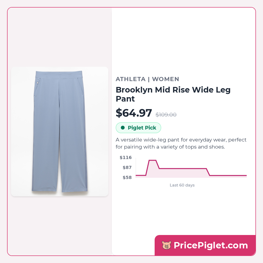 Brooklyn Mid Rise Wide Leg Pant