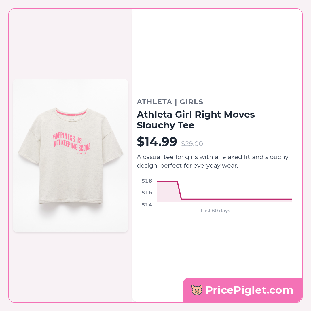 Athleta Girl Right Moves Slouchy Tee
