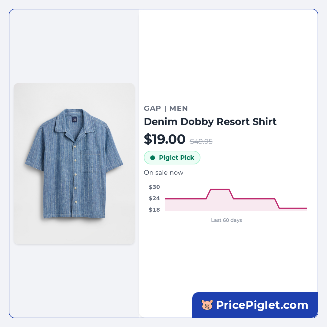 Denim Dobby Resort Shirt