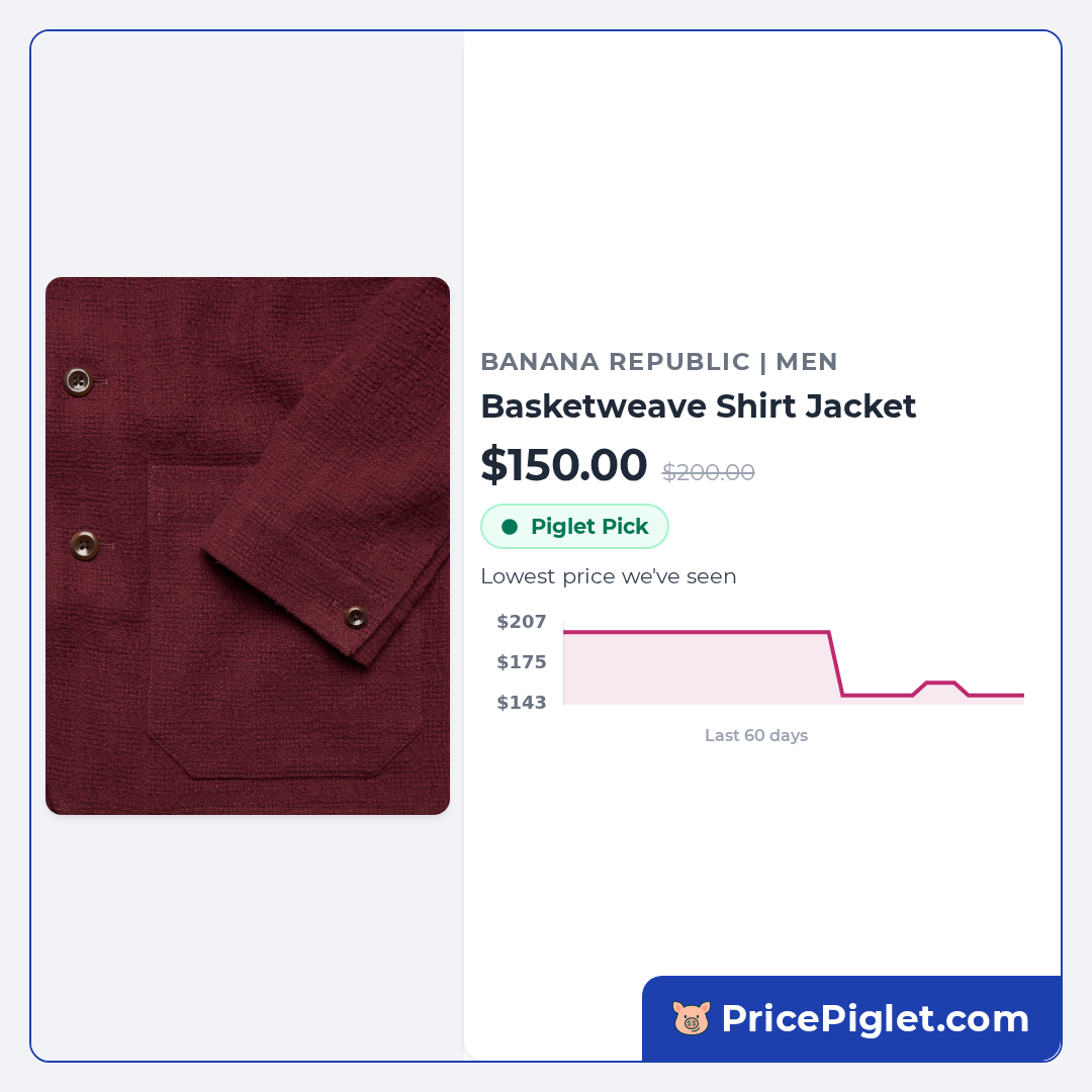 Basketweave Shirt Jacket