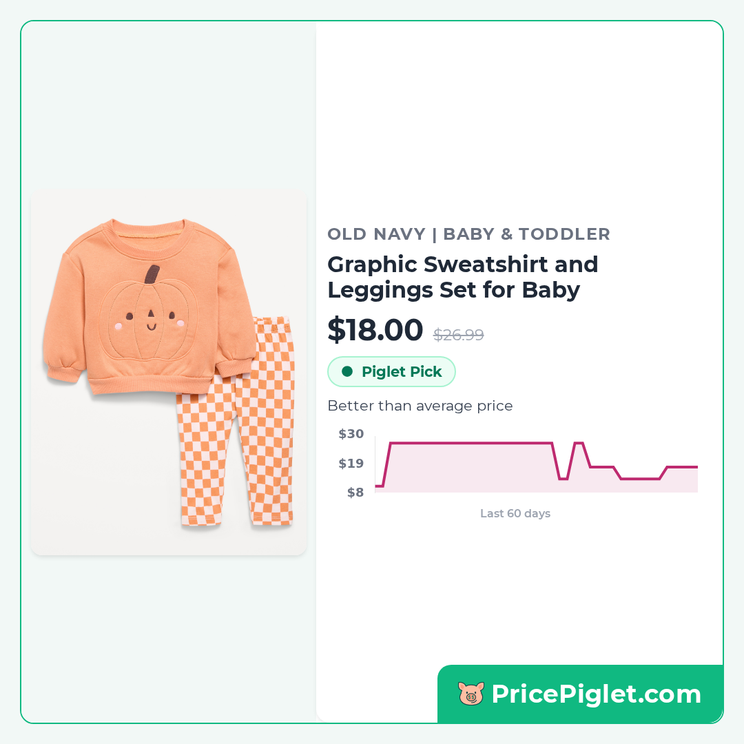 Graphic Sweatshirt and Leggings Set for Baby