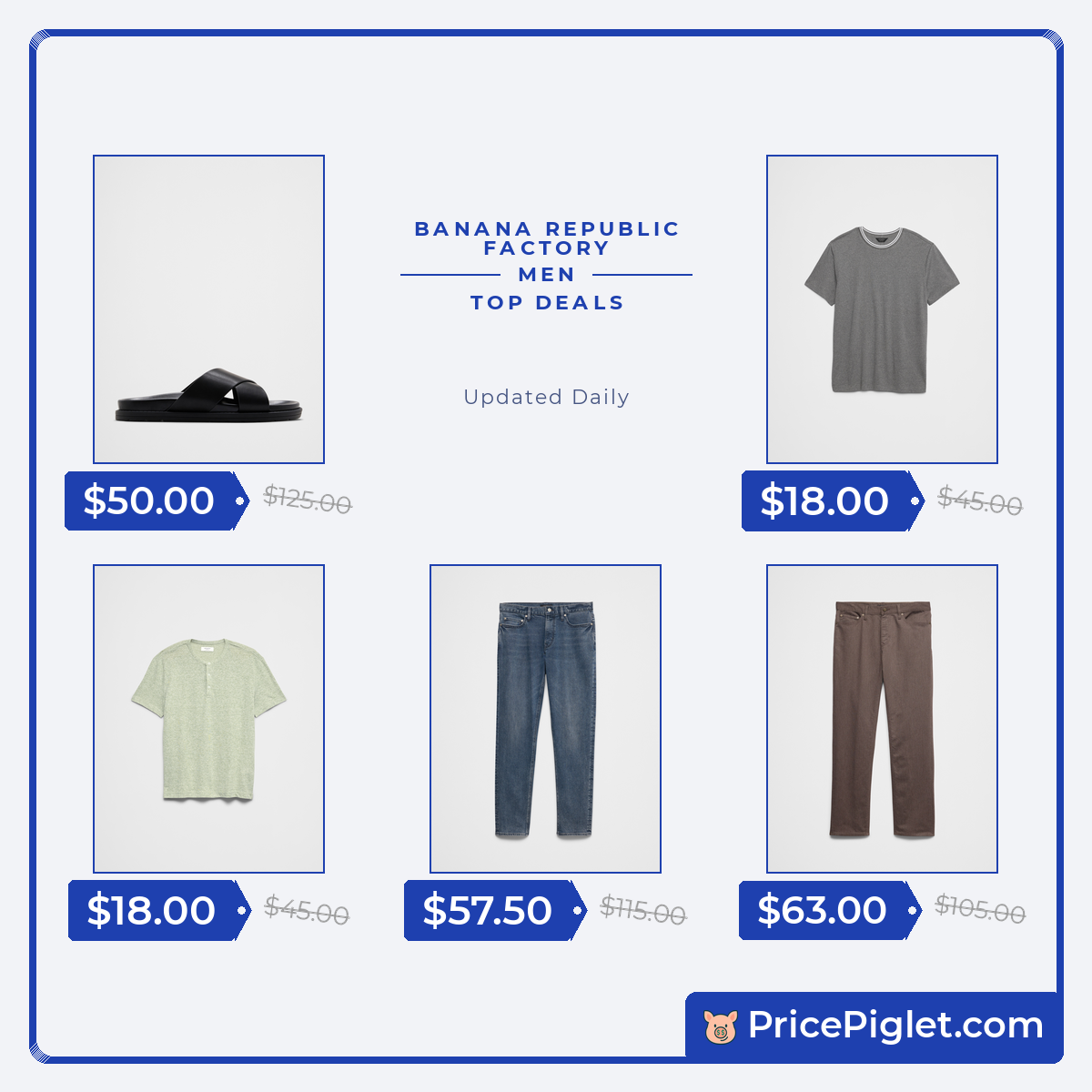 A Look at Men's Picks at Banana Republic Factory Today