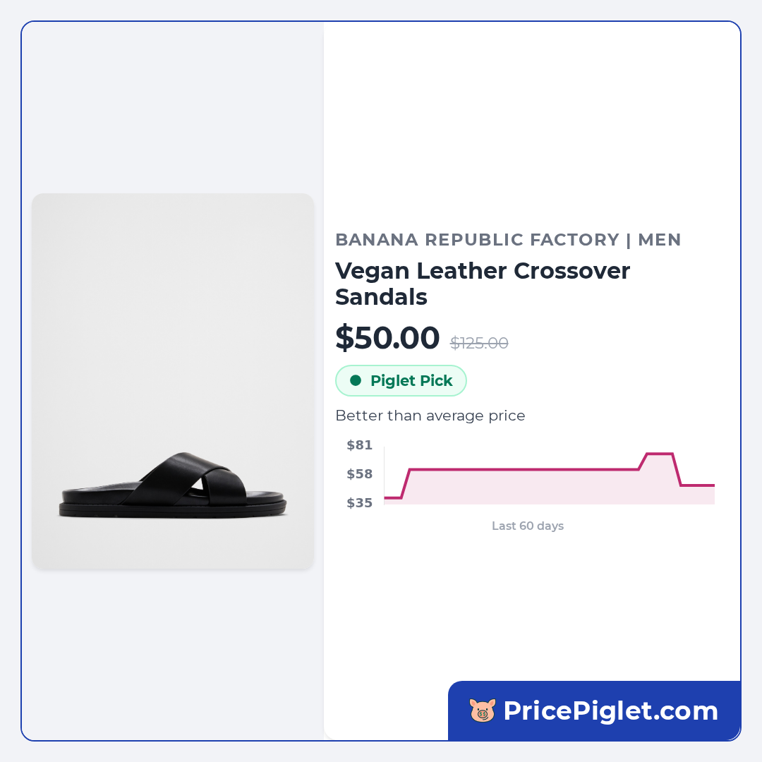 Vegan Leather Crossover Sandals