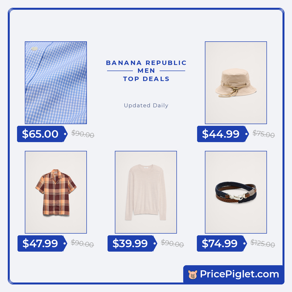 A Few Men's Picks at Banana Republic Today