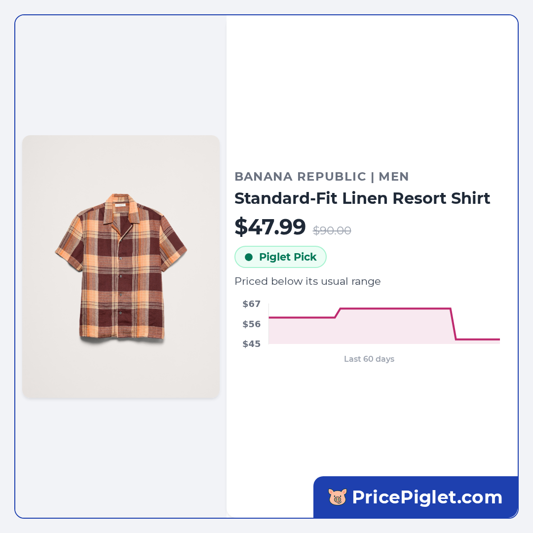 Standard-Fit Linen Resort Shirt