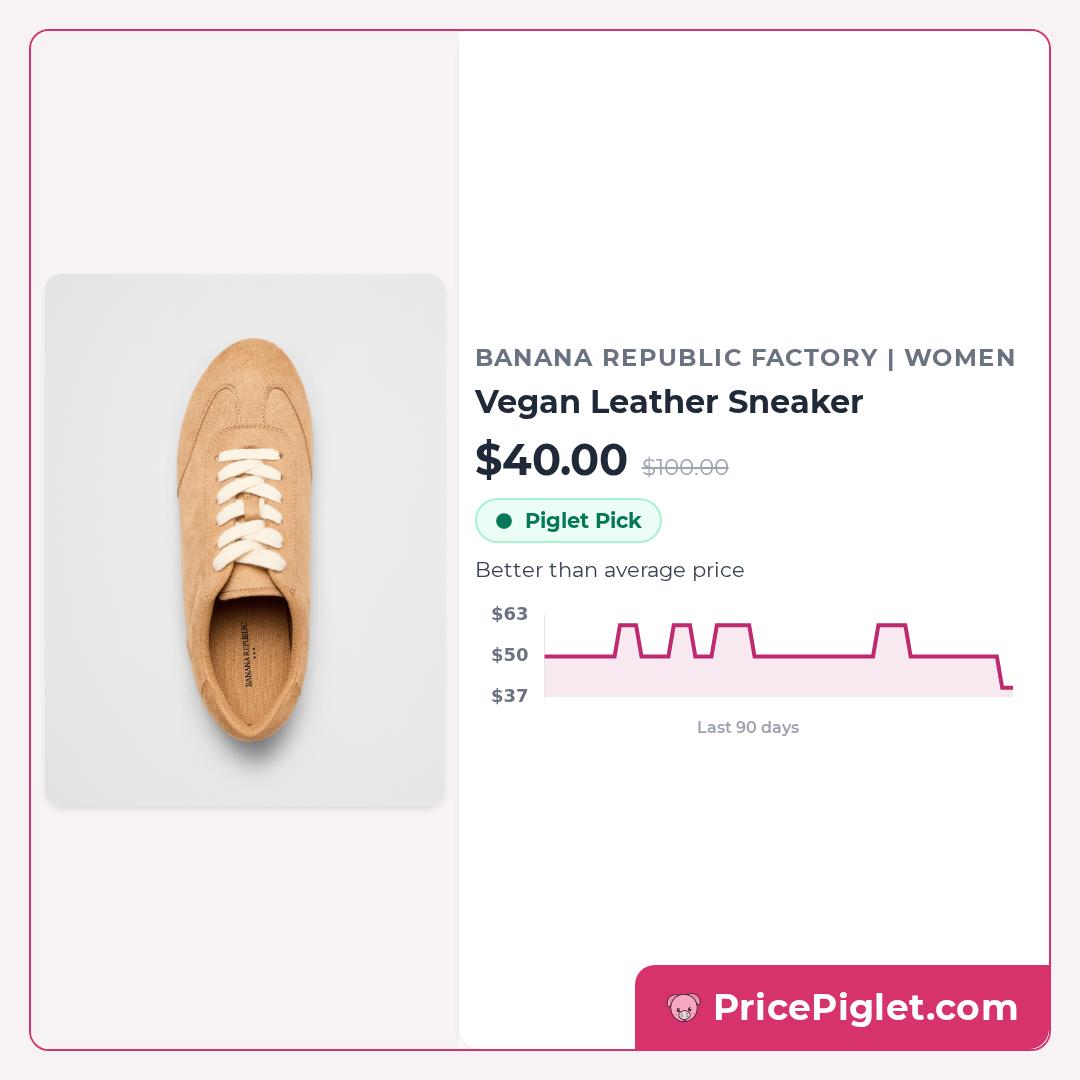 Vegan Leather Sneaker