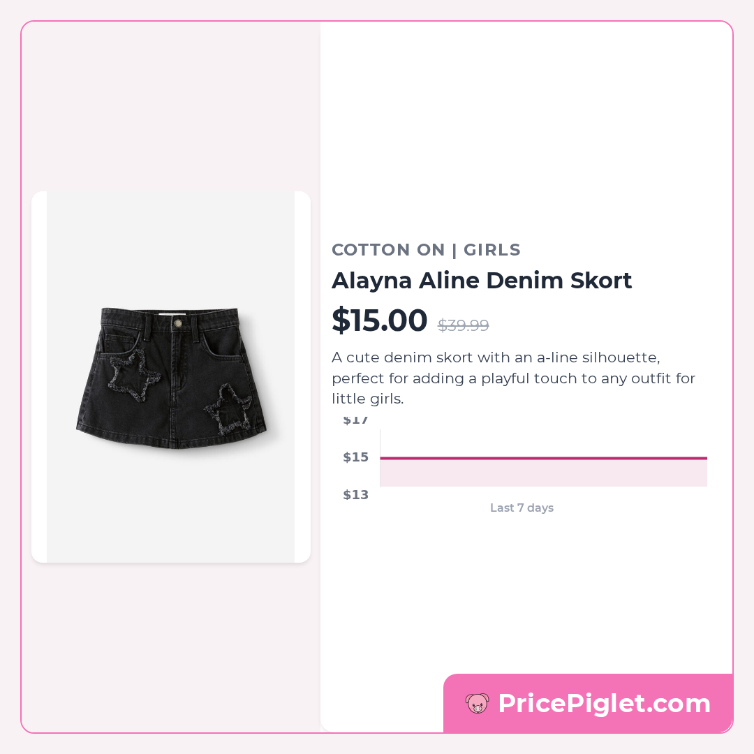 Alayna Aline Denim Skort