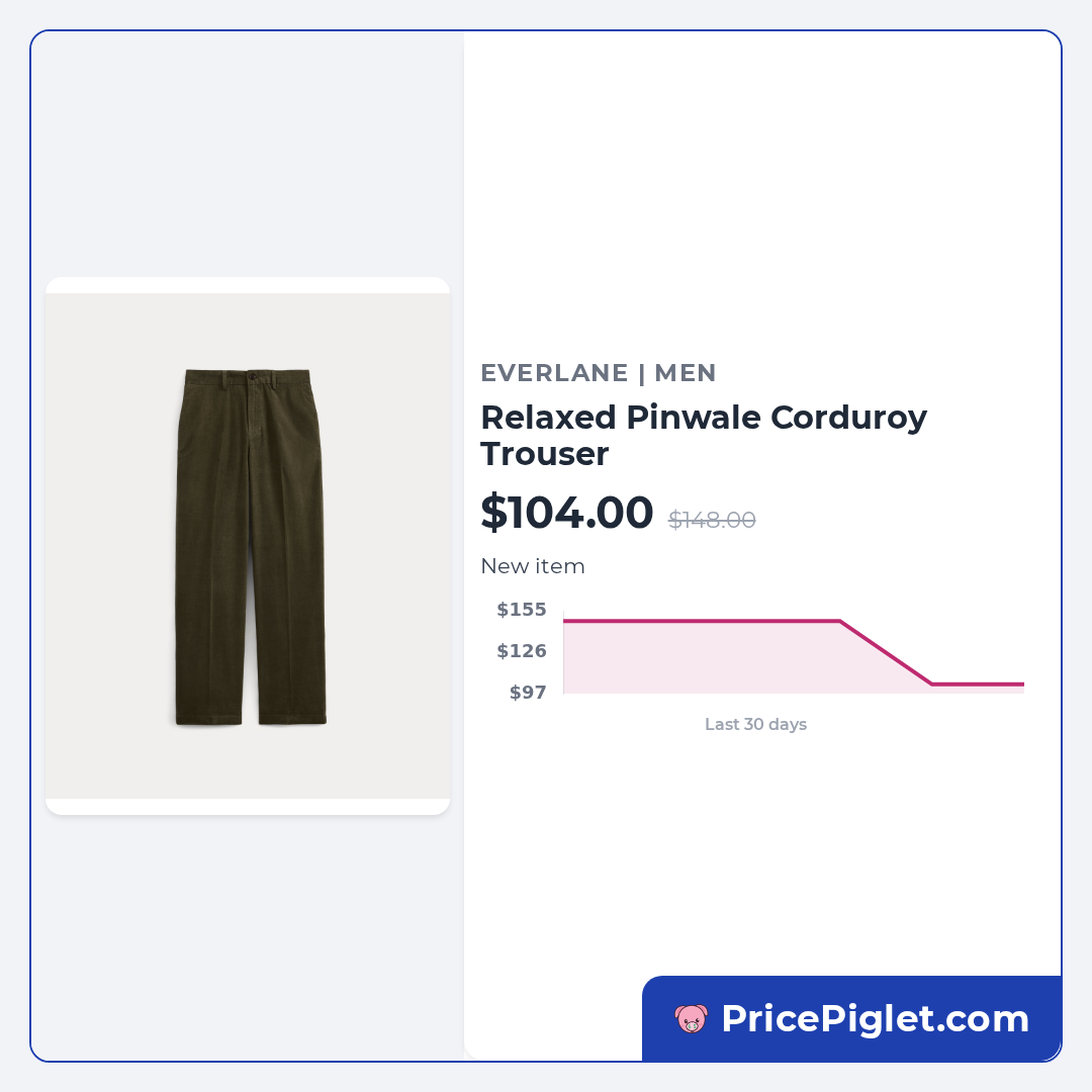 Relaxed Pinwale Corduroy Trouser