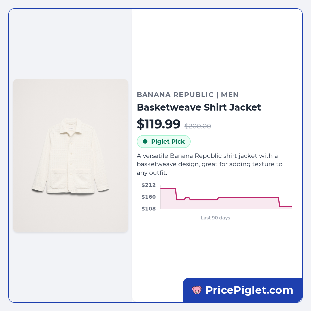 Basketweave Shirt Jacket