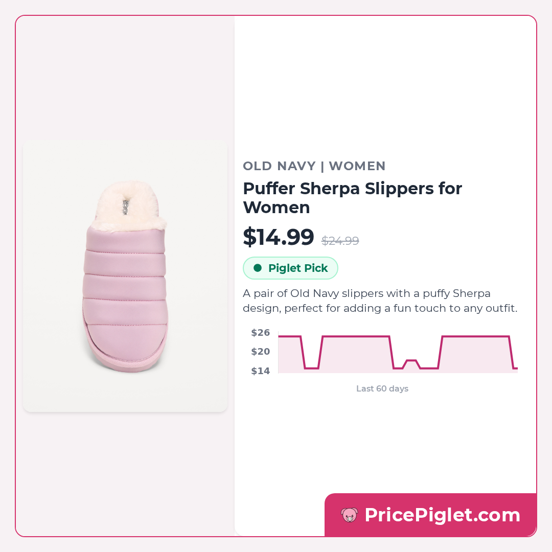 Puffer Sherpa Slippers for Women